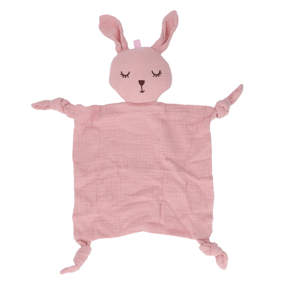 Baby Security Blanket Soft Cotton Gauze Quick Dry Washable Infants Security Toys for Newborn Pink