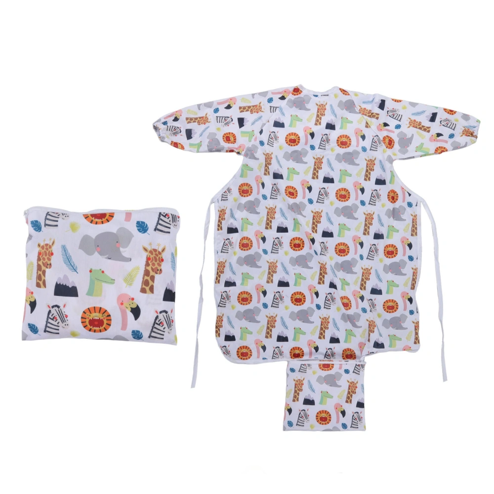 Coverall Baby Feeding Bib Integrated Waterproof Anti Fouling Long Sleeve Bib Easy Maintenance Full Coverage Bib for Eating SMT601 EF270