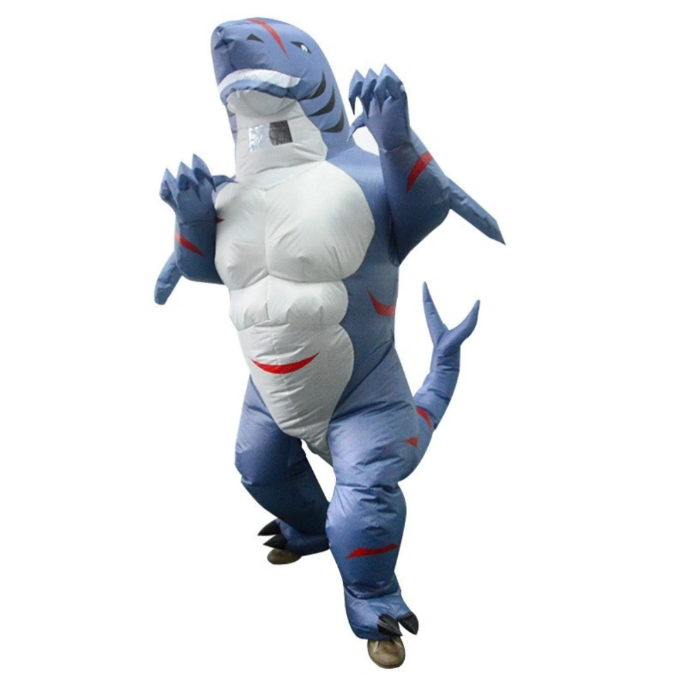 Halloween Inflatable Shark Costume for Adult Blow Up Costumes Funny Halloween Cosplay Costume