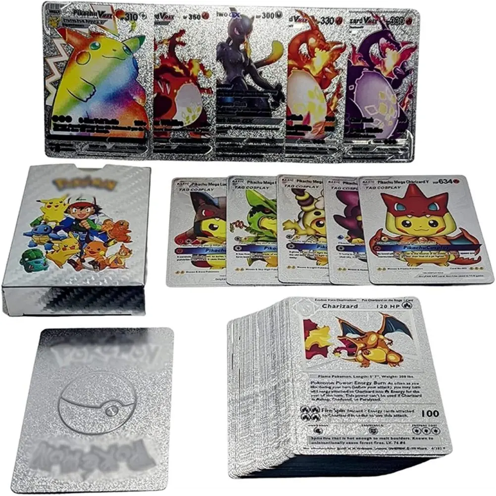 Anime Cards Set Gold Foil Cards Cartoon Game Cards Kids Trading Cards Board Game Cards Collectible Cards Gifts for Kids