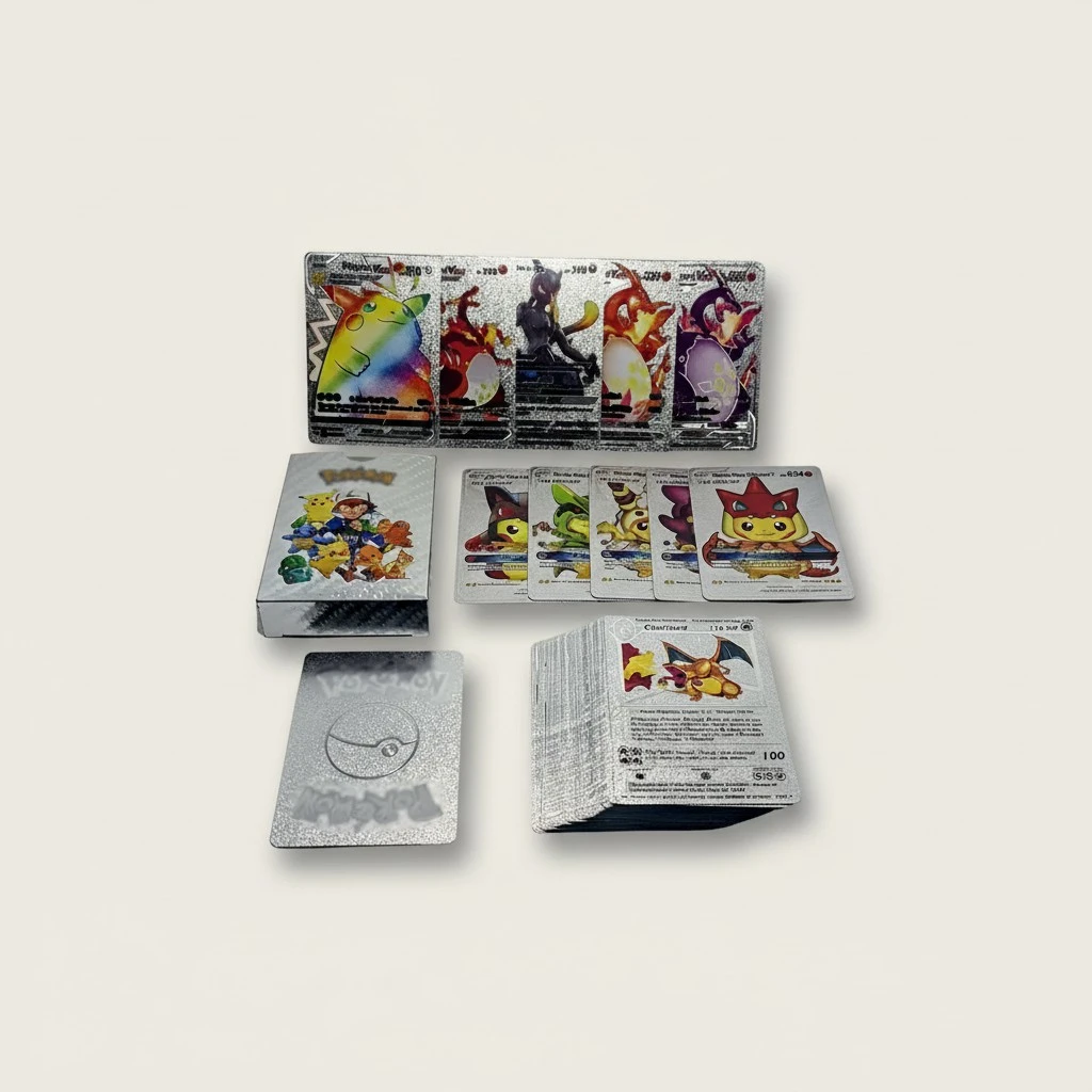 Anime Cards Set Gold Foil Cards Cartoon Game Cards Kids Trading Cards Board Game Cards Collectible Cards Gifts for Kids
