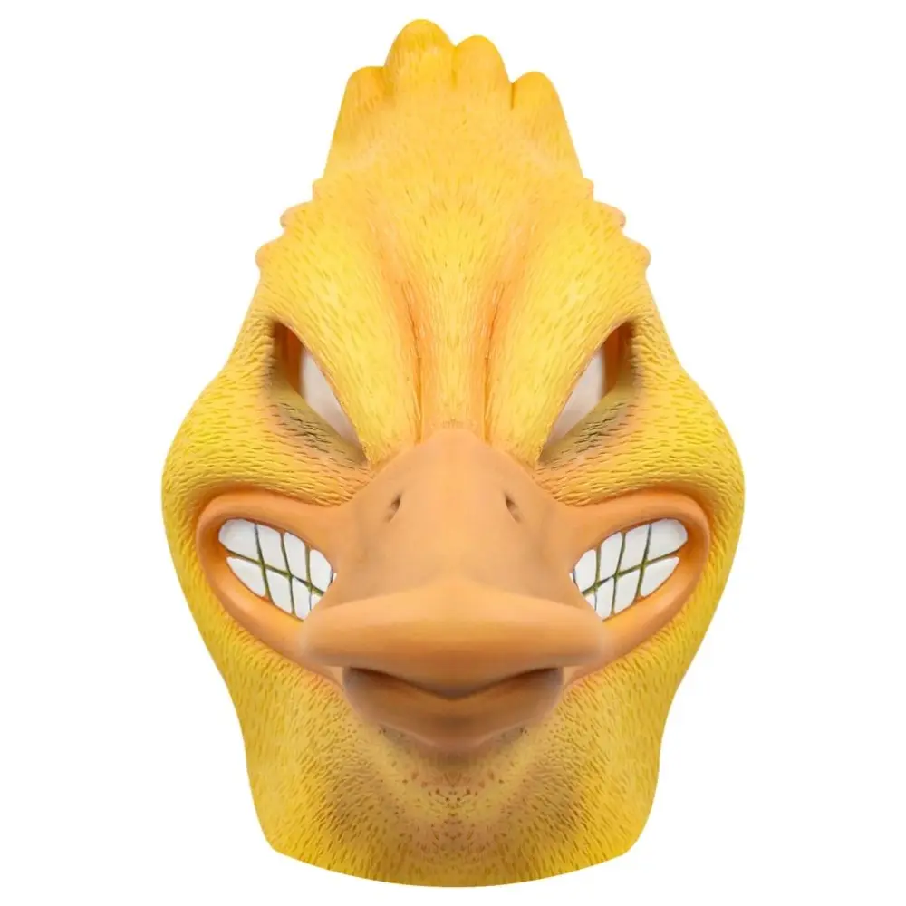 2022 Angry Duck Face Cover Latex Funny Cartoon Animal Head Face Cover Halloween Party Cosplay Prop Bar Decors Gifts