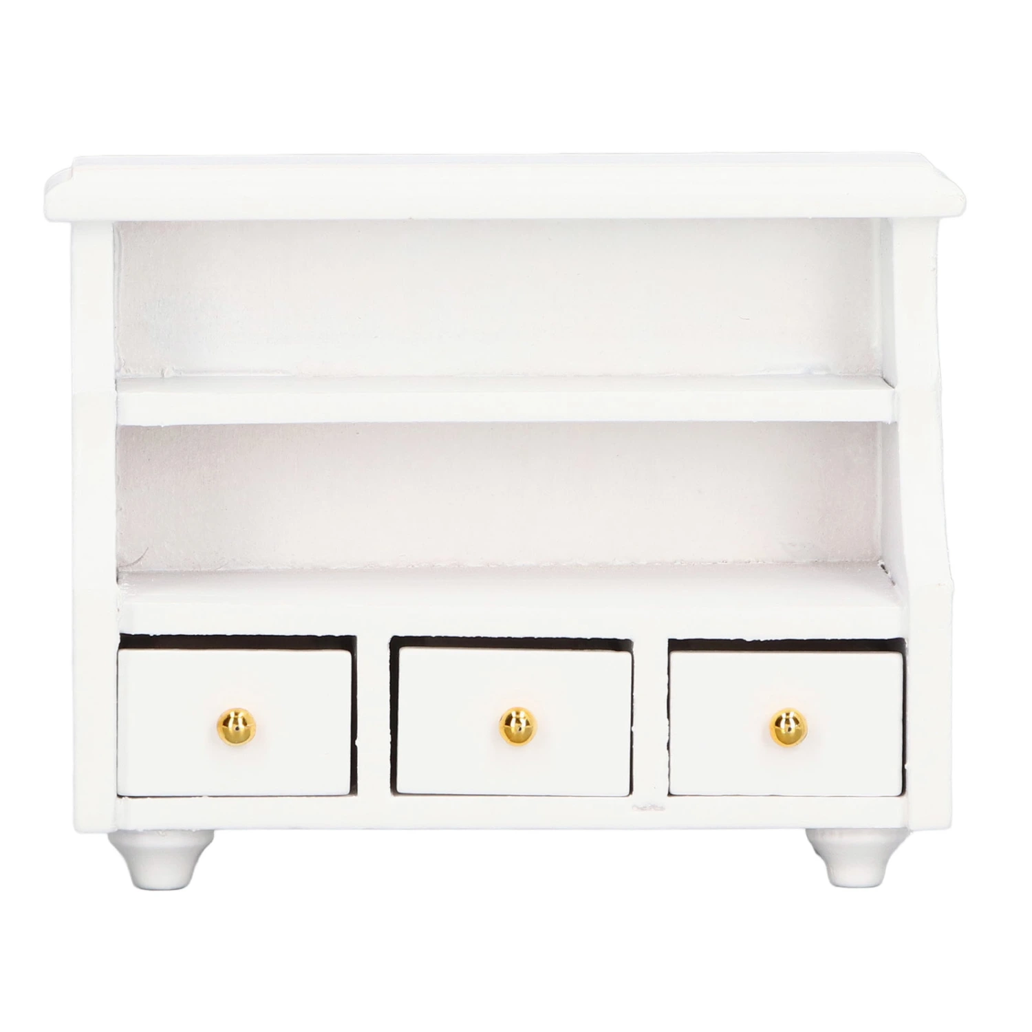 Miniature Cabinet Pure White Edge Lovely Storge Cabinet for Bathroom Decoration