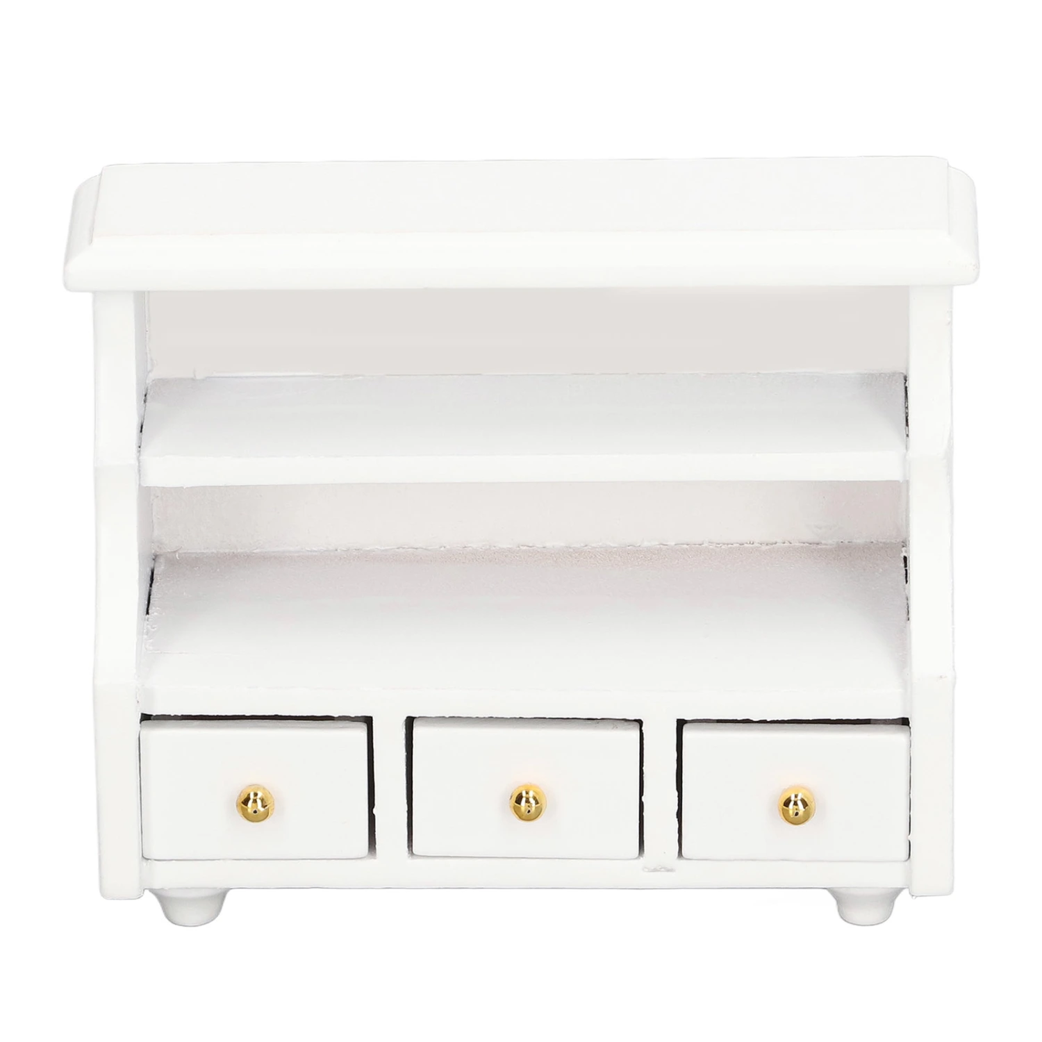 Miniature Cabinet Pure White Edge Lovely Storge Cabinet for Bathroom Decoration