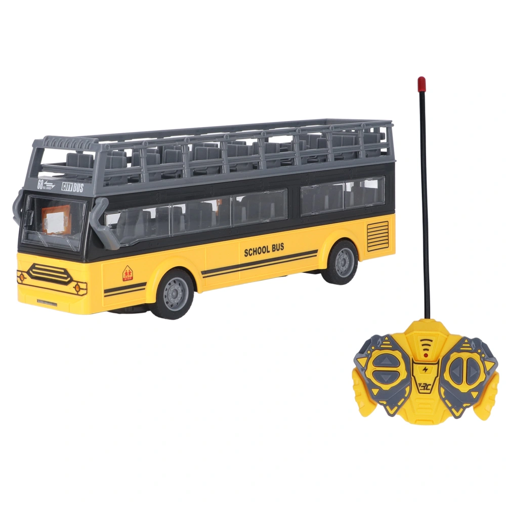 Remote Control Bus Electronic 4 Channels Opening Doors Acceleration Function RC Double Decker Bus QH204 7 School Bus