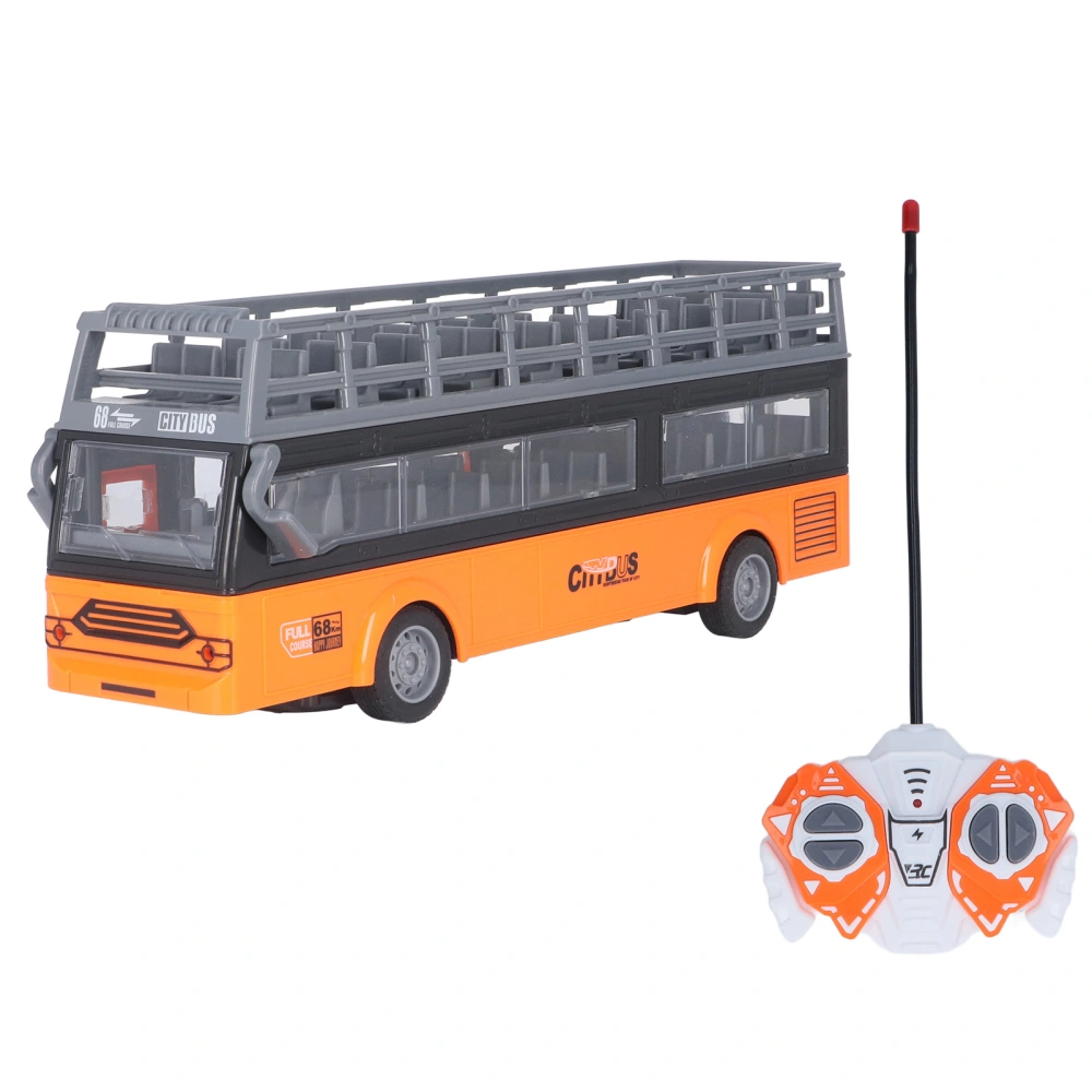 Remote Control Bus Electronic 4 Channels Opening Doors Acceleration Function RC Double Decker Bus QH204 9 Sightseeing Bus