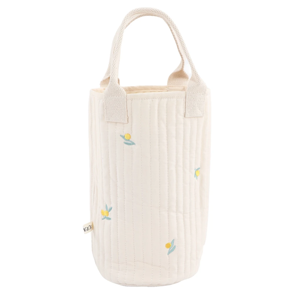 Baby Bottle Bag Cotton Cloth Embroidery Olive Pattern Portable Baby Diaper Bag with Handle Many Olives