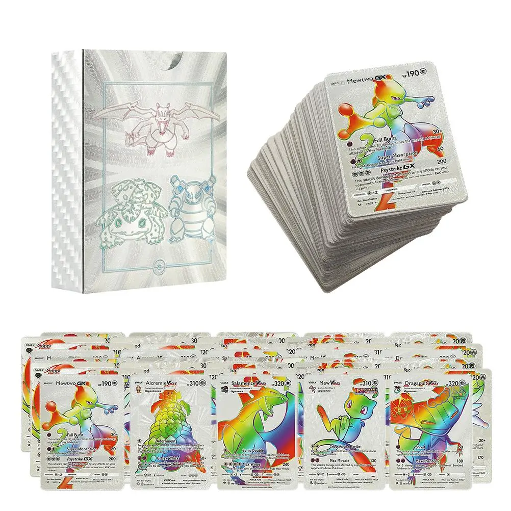 Anime Cards Set Gold Foil Cards Cartoon Game Cards Kids Trading Cards Board Game Cards Collectible Cards Gifts for Kids