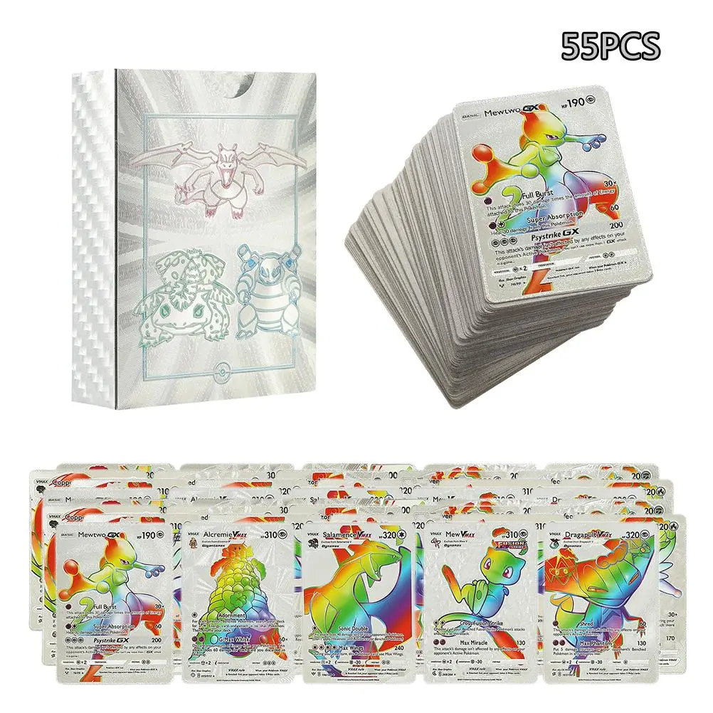 Anime Cards Set Gold Foil Cards Cartoon Game Cards Kids Trading Cards Board Game Cards Collectible Cards Gifts for Kids