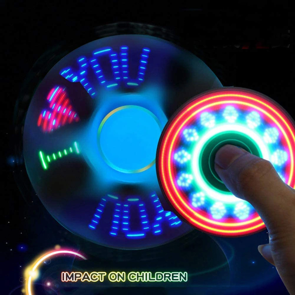 Led Light Up Spinning Toy for Kids Adults Finger Toy ADHD Anxiety Stress Reducer Spinning Toy