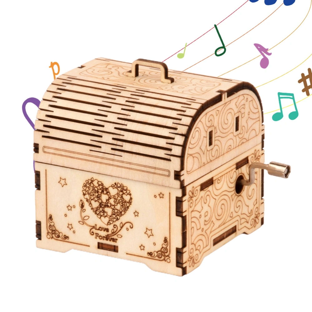 3D Wooden Puzzles Classical Music Box Home Decor Portable Durable Children's Educational Wooden Toys