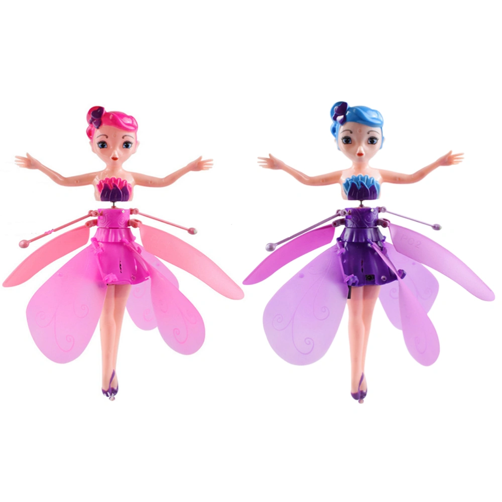 Flying Fairy Doll Induction Control RC Aircraft Kids Toys Ballet Girl Flying Princess Toy