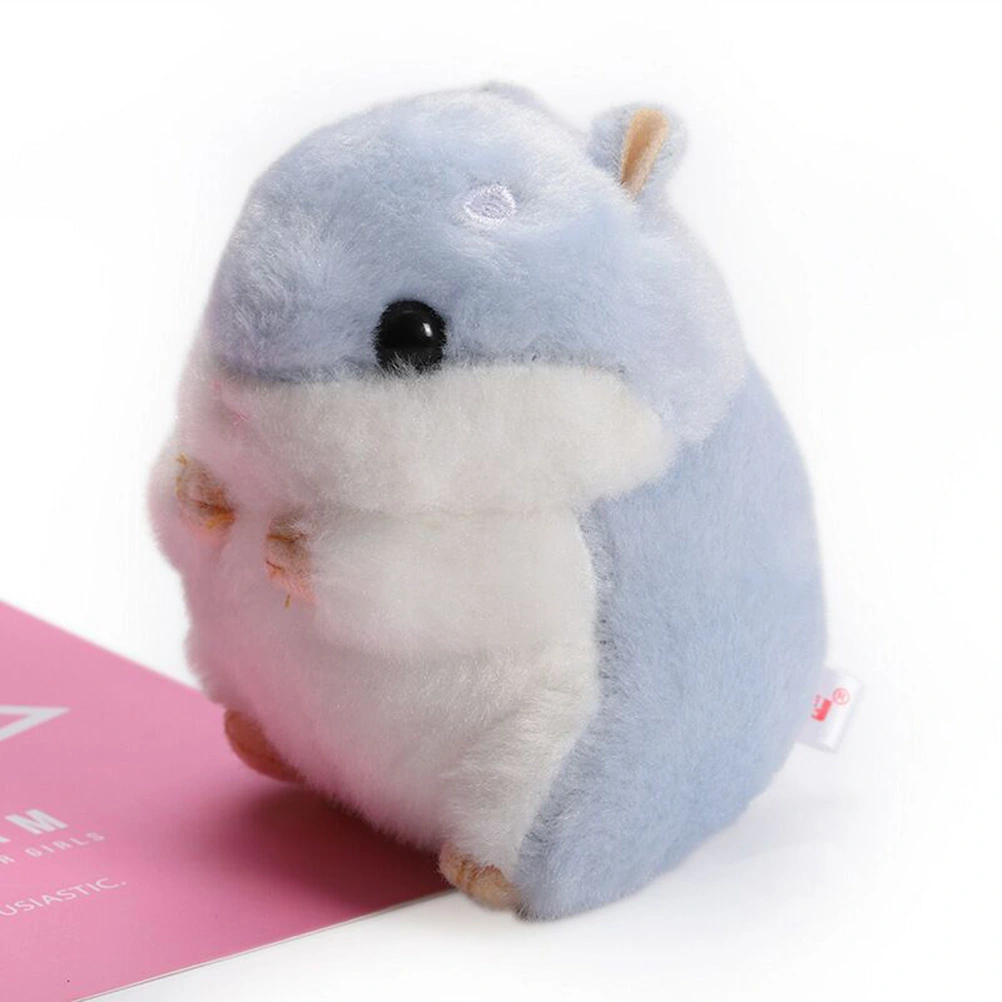 Cute Plush Hamster Doll Keychain Stuffed Animals Keyring Charm Handbag Pendant