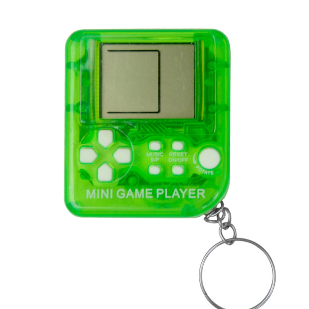 Portable Mini Retro Classic Game Console Keychain LCD Handheld Game Players Anti Stress Electronic Toys Keychain