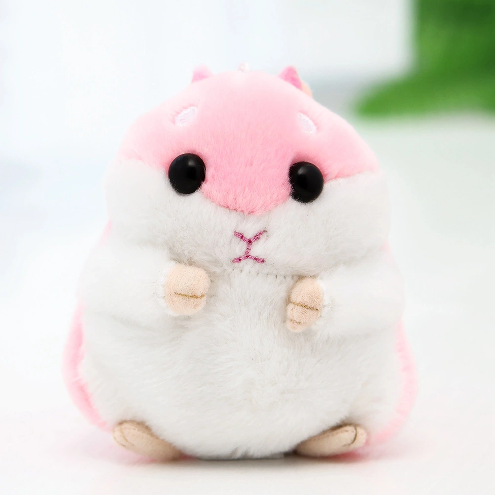 Cute Plush Hamster Doll Keychain Stuffed Animals Keyring Charm Handbag Pendant