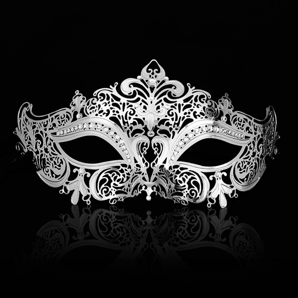 Metal Masquerade Mask Women Shiny Venetian Party Prom Ball Mask