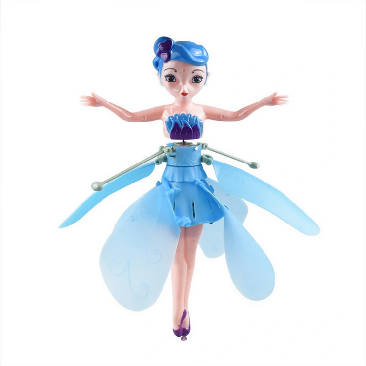 Flying Fairy Doll Induction Control RC Aircraft Kids Toys Ballet Girl Flying Princess Toy