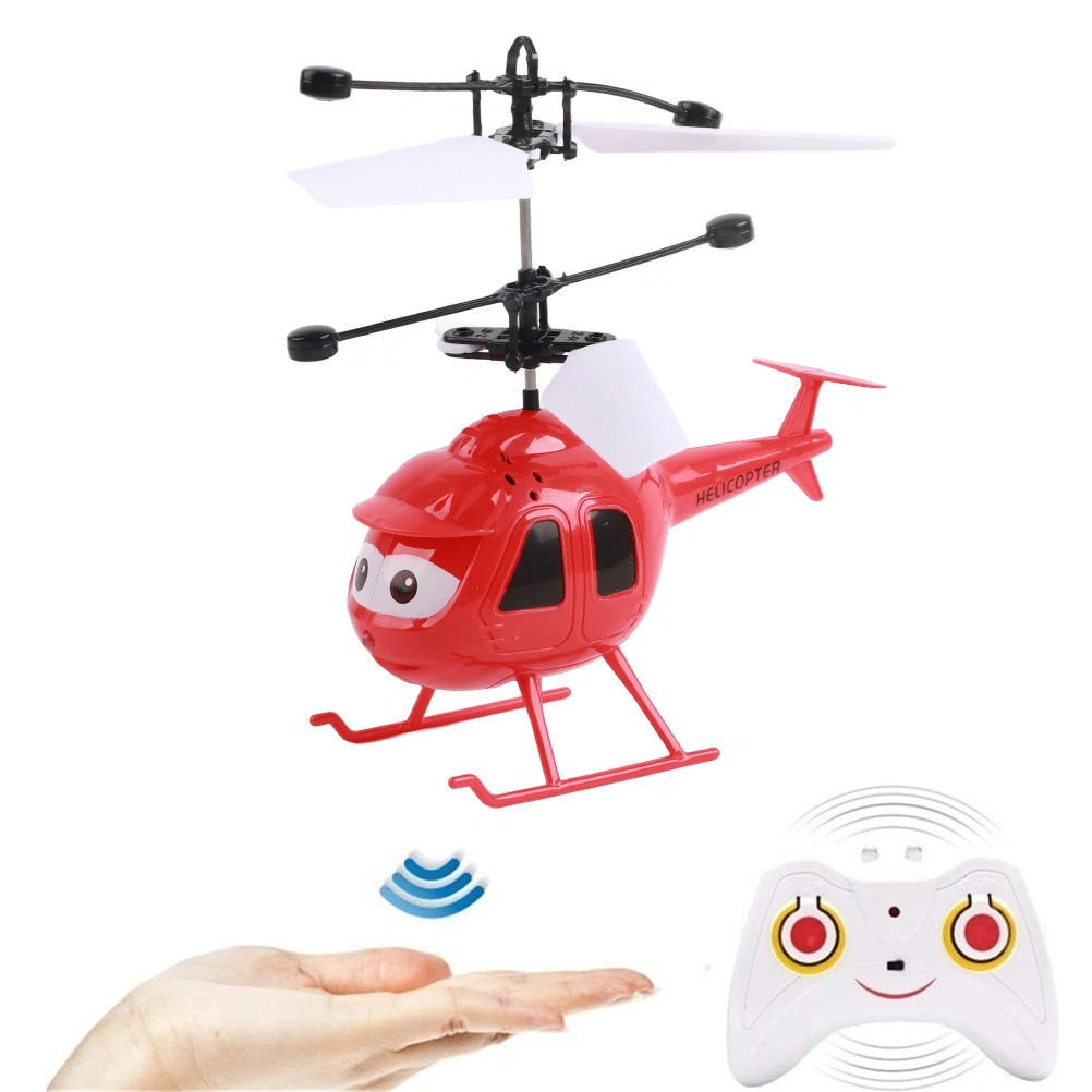 Cartoon Intelligent Sensing Flying Toy Remote Control Helicopter Toy with LED Light