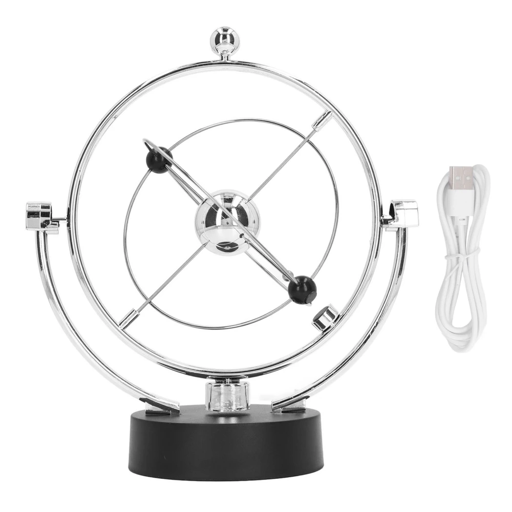 Perpetual Motion Swing Ball Electronic Solar System Magnetic Swing Energy Orbit Desktop Ornament