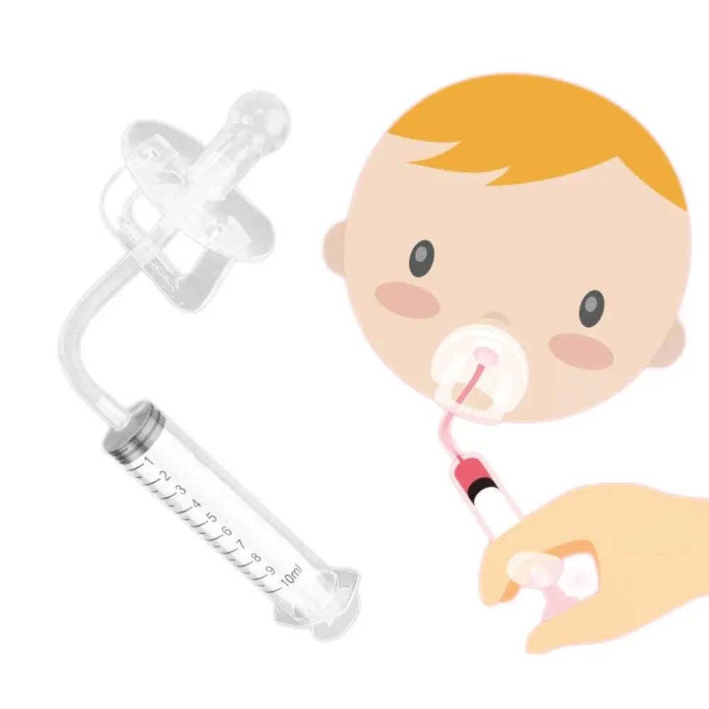 Baby Oral Feeding Syringe with Pacifier Baby Liquid Feeder Dispenser for Newborns Infants