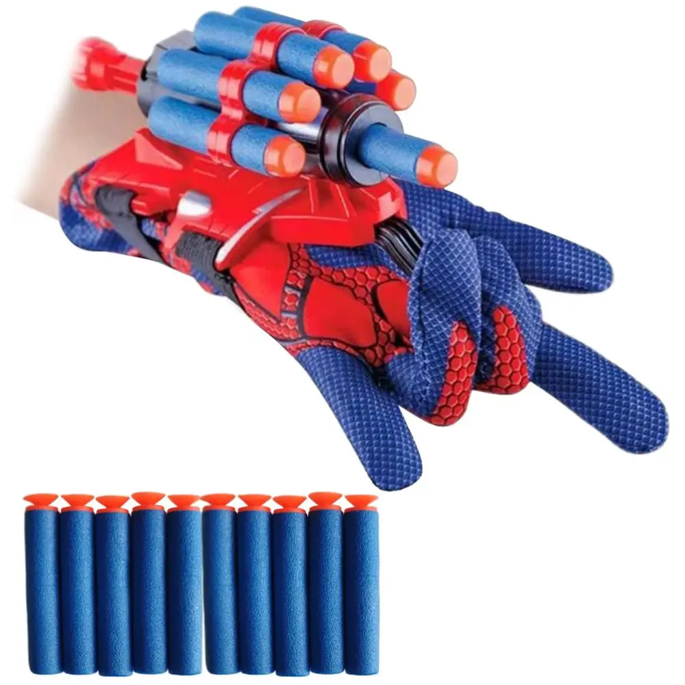 Launcher Glove Kids Hero Cosplay Spider Glove Launcher Wrist Toys Set Kids Educational Toys Gift for Children Fans