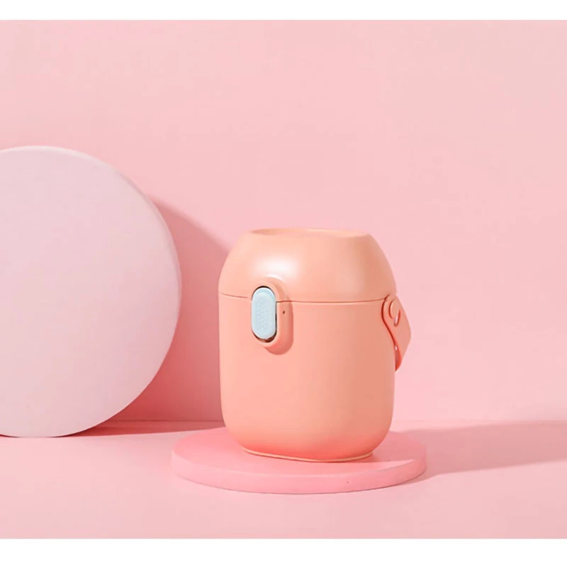 Baby Milk Powder Dispenser Portable Cute Large Capacity Fruit Snack Storage Box for Travel Pink
