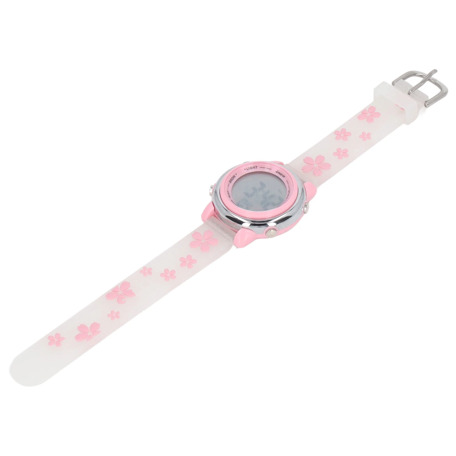 Girls Digital Sport Watches Clear Scale 3D Cartoon Waterproof Watch with LED Backlight Alarm Clock for 3 to 10 Years Old White