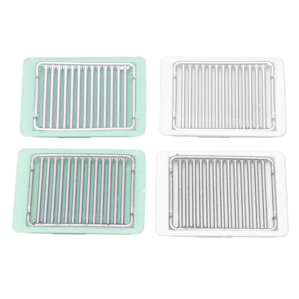 4PCS Dollhouse Food Tray Plastic Miniature 1:12 Realistic Fine Workmanship Toy Toaster Oven Pan