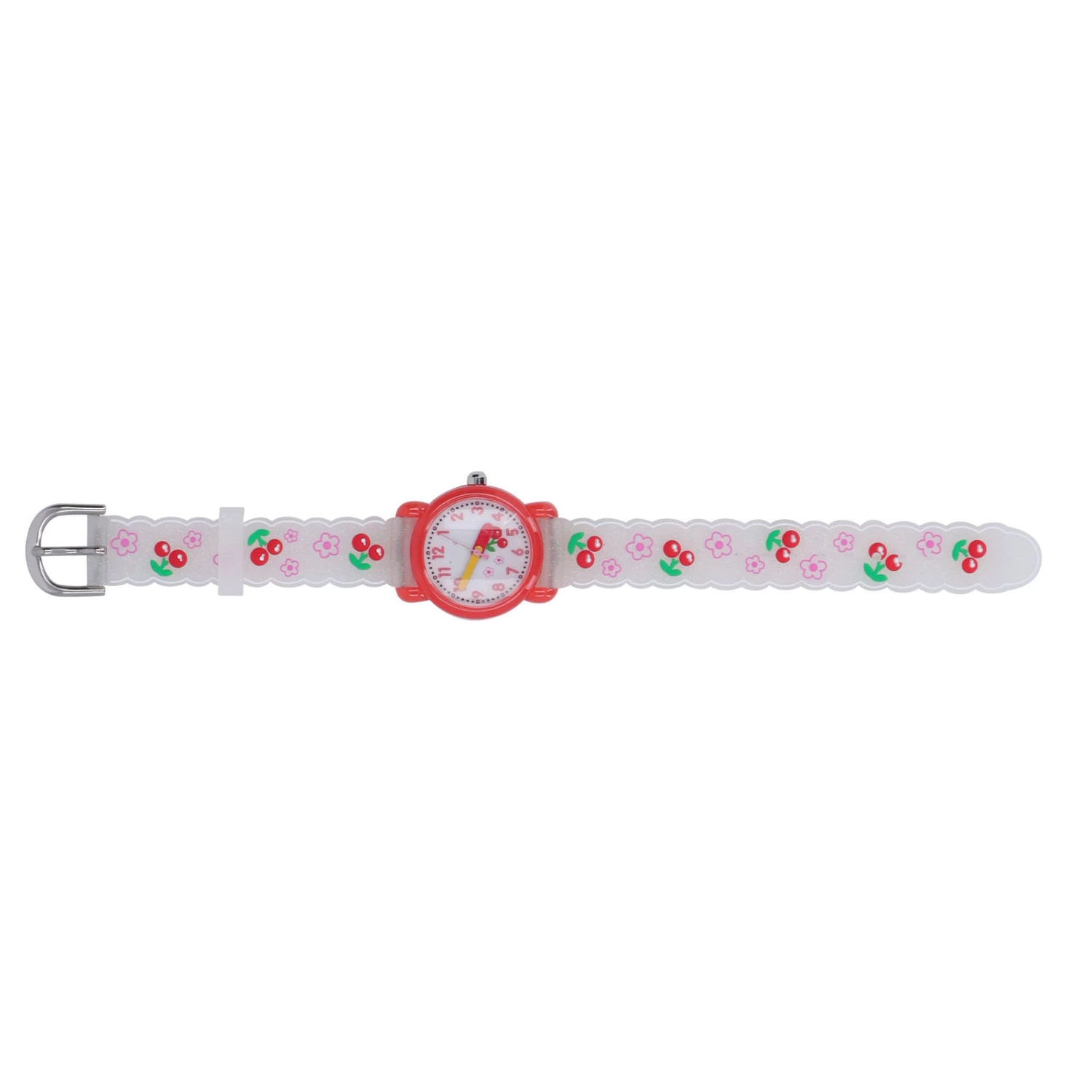 Kids Watch Cute Cartoon Waterproof Portable Adjustable Watch Birthday Gift for Girl Aged 3 to 8 White