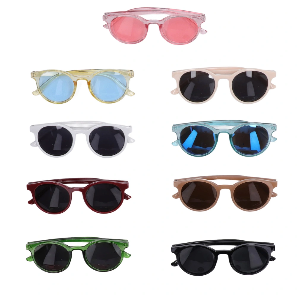 9pcs Oval Kids Sunglasses Reflective UV Protection Multi Colors Toddler Sunglasses Portable Sunglasses for Party Decor