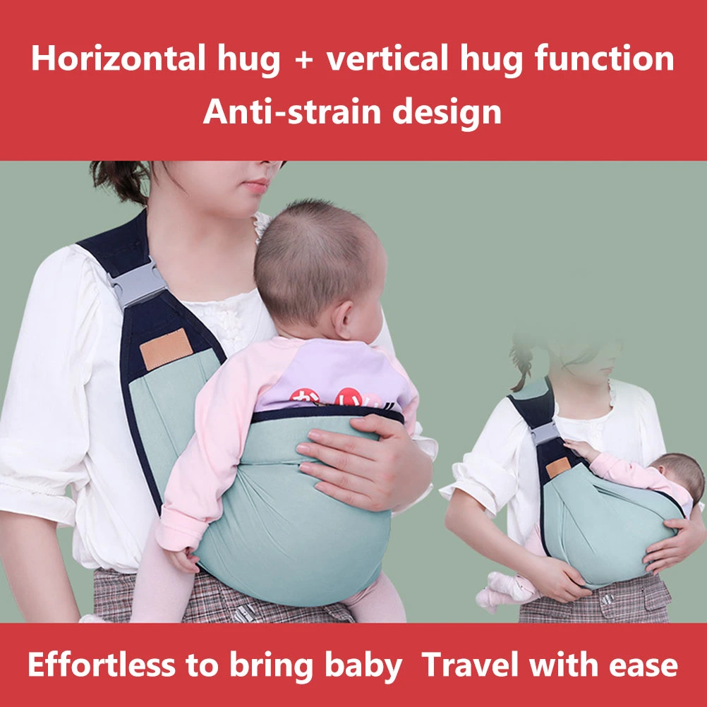 Baby Carrier Adjustable 3D Baby Carrier Wrap with Thick Shoulder Straps for Newborn