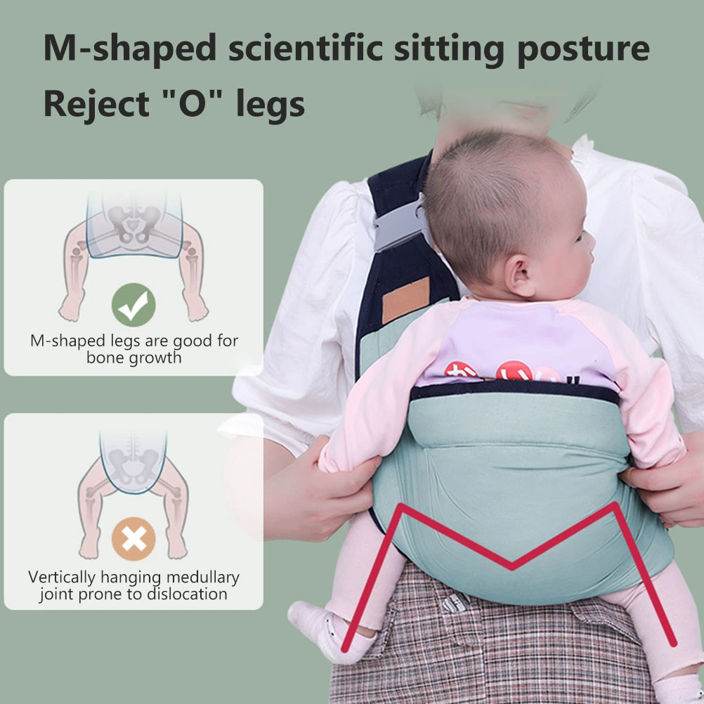 Baby Carrier Adjustable 3D Baby Carrier Wrap with Thick Shoulder Straps for Newborn