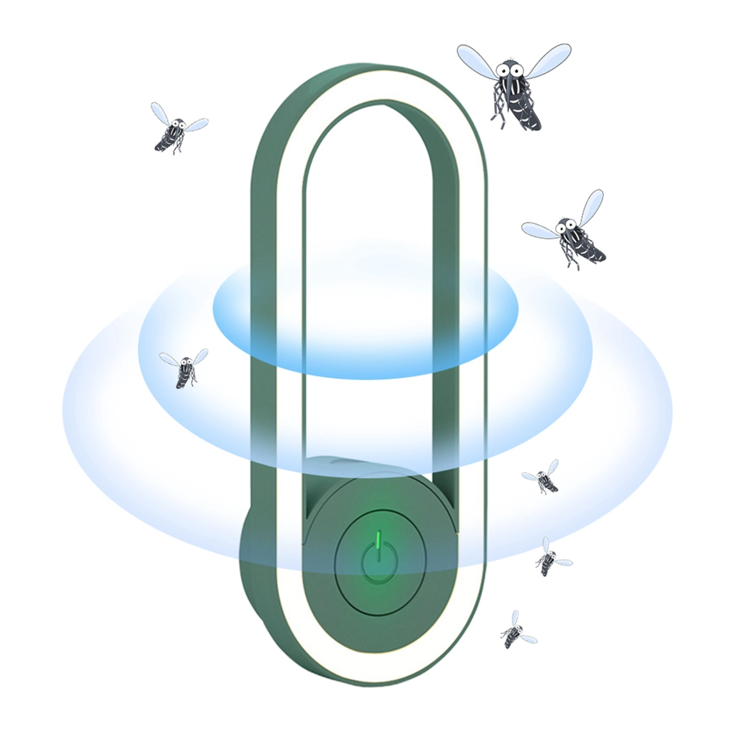 Electric Mosquito Lamp Plug in Ultrasonic Pest Repellent with LED Night Light Wall Mosquito Killer Bug Lamp US Plug 220V