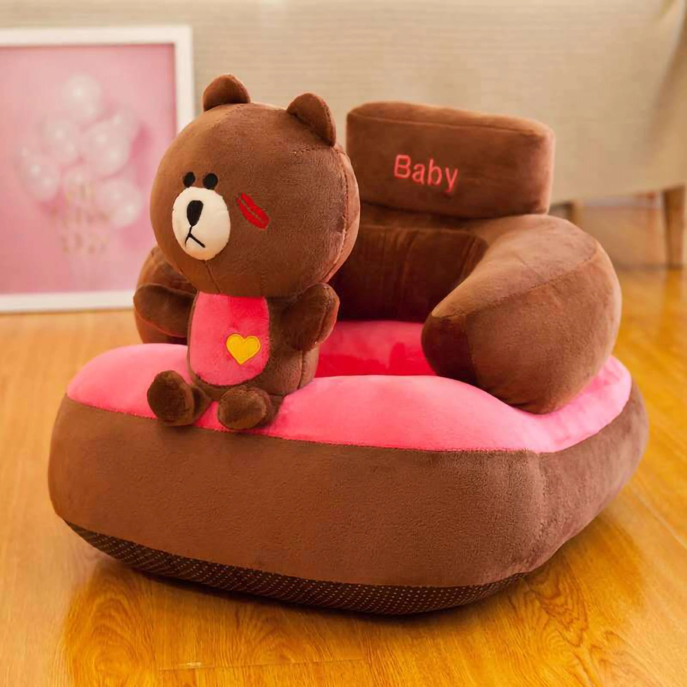 Cartoon Bouncy Pals Chair Cute Animal Shape Small Sofa Hopping Toys Soft Filler for Kids Boy Girl Bear 21.7in X 17.7in X 13.8in