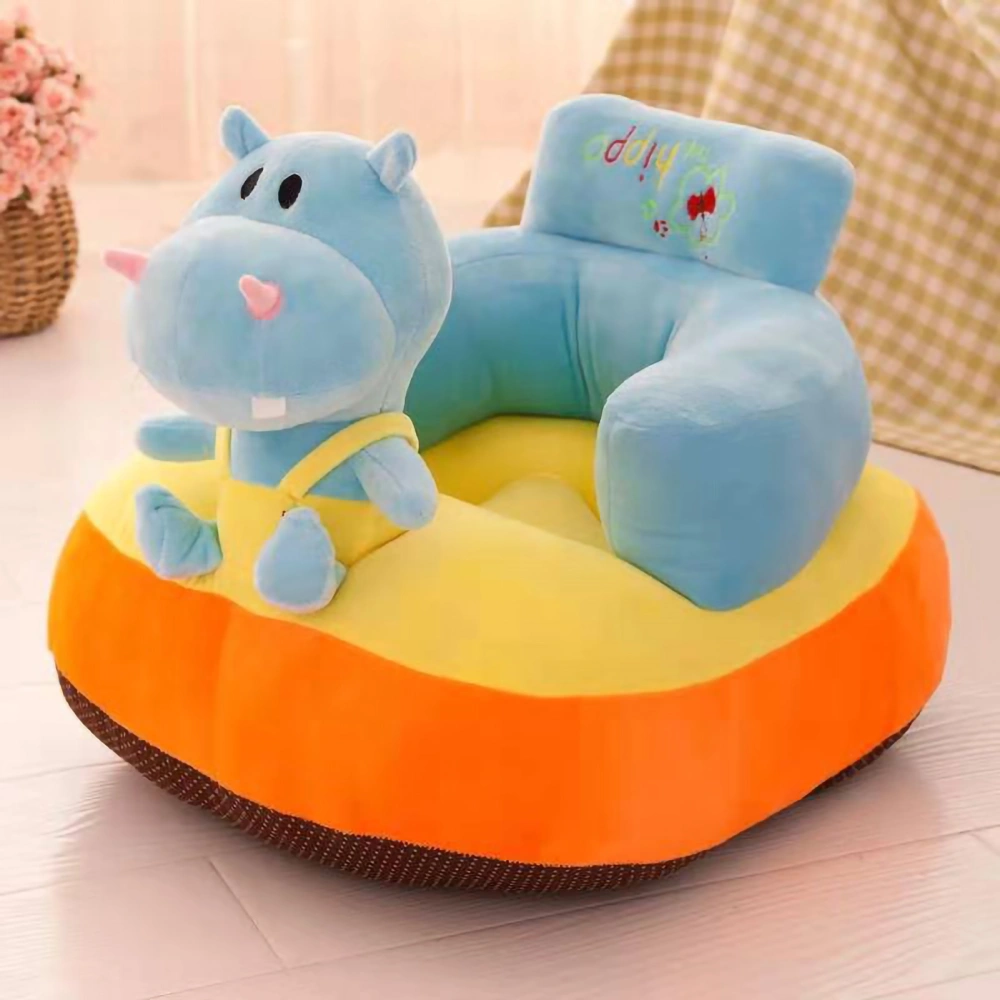 Cartoon Bouncy Pals Chair Cute Animal Shape Small Sofa Hopping Toys Soft Filler for Kids Boy Girl Hippo 21.7in X 17.7in X 13.8in