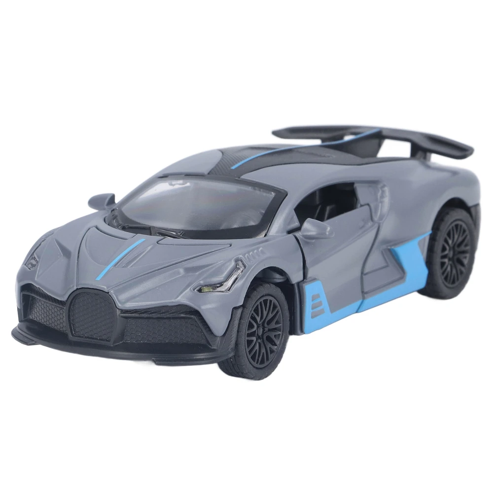 1:32 Supercar Kids Toys High Simulation Pull Back 1:32 Diecasting Alloy Car Model for Kids Boys Flash Gray