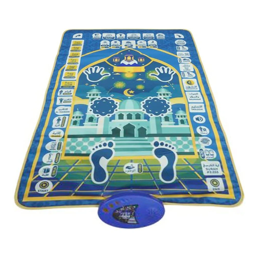 Kids Electronic Prayer Mat Islamic Muslim Educational Prayer Rug Carpet Worship Blanket with Speaker Children Gift