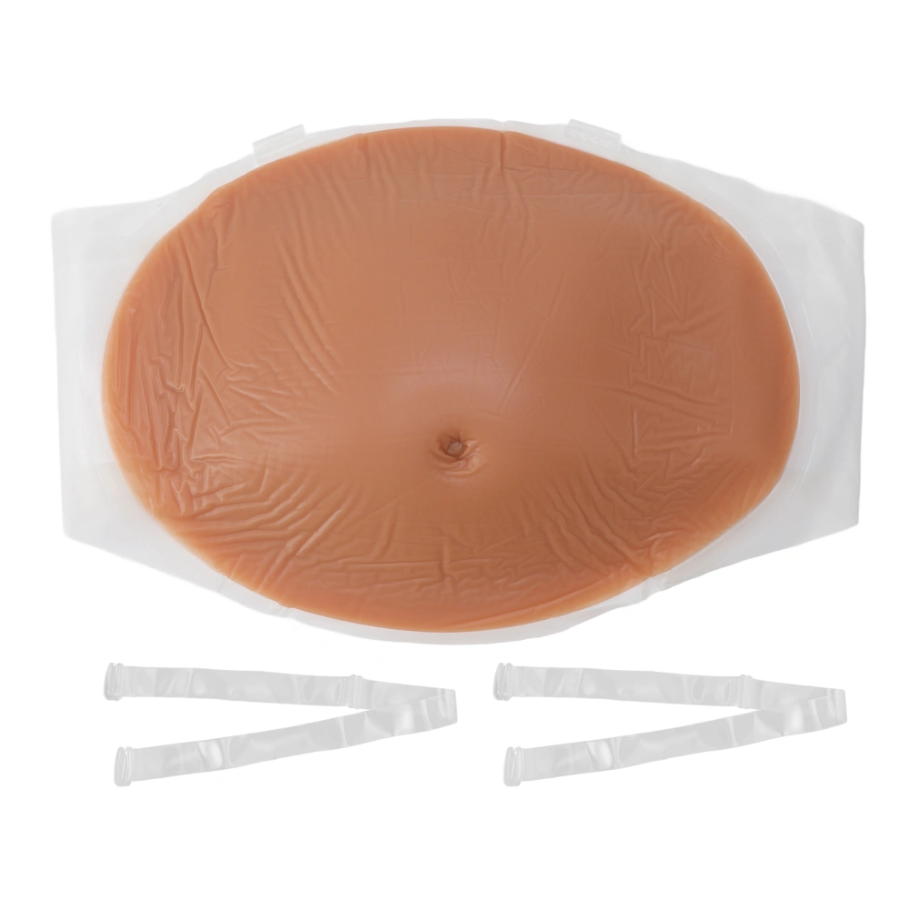 Fake Pregnancy Belly Silicone Breathable Elastic Artificial False Pregnant Tummy Props for Stage Performance 2-4 Months