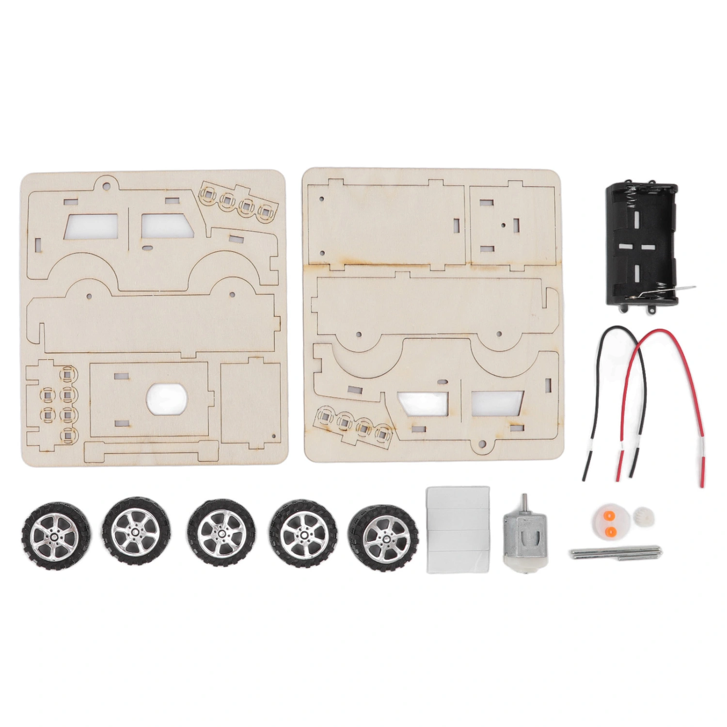 Electrric Model Building Cars DIY Construction Cars Toys Wooden Mechanical Model Cars Kits DIY STEM Toys