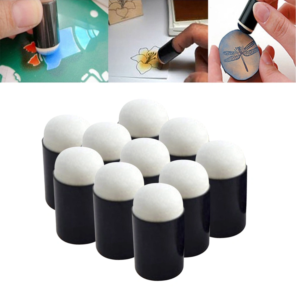 10Pcs Finger Sponge Daubers for Kids Finger Painting Sponge for Arts and Craft Painting Projects Daubers for Stamping Drawing Ink Card Making