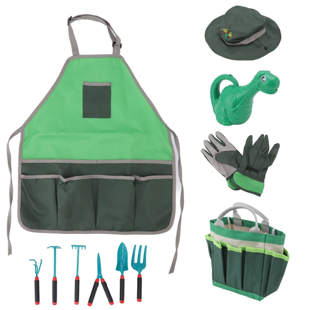 Kids Gardening Tool Set Garden Toy Storage Bag Watering Can Hand Rake Shovel Outdoor STEM Toy Gifts for Boys Girls