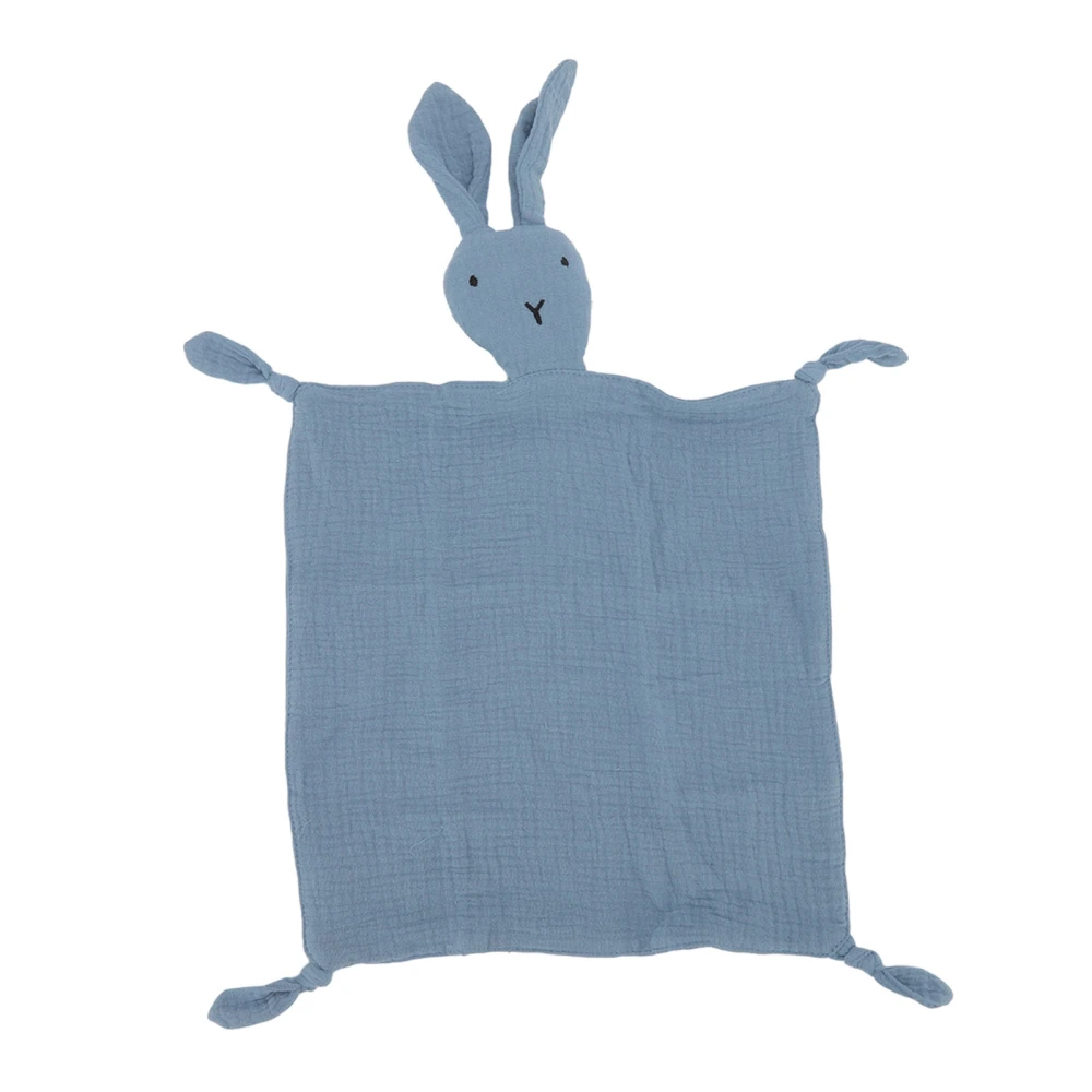 Baby Security Blanket Help Sleep Soft Safe Bunny Appearance Dark Blue Baby Cute Snuggle Blanket for Home Outdoor Gifts