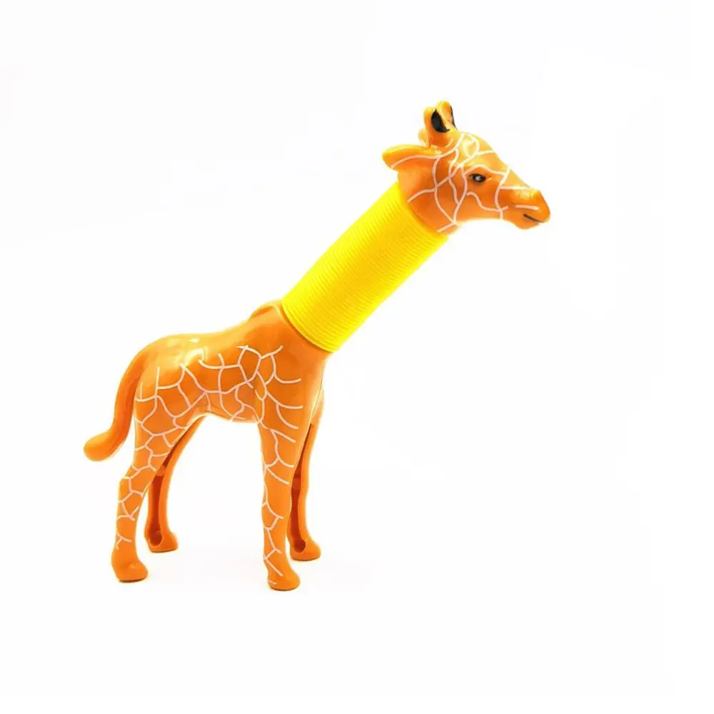 Cartoon Giraffe Stretchy Tubes Sensory Toys Stress Relief Toys Party Favors Travel Toy for Kids Adults