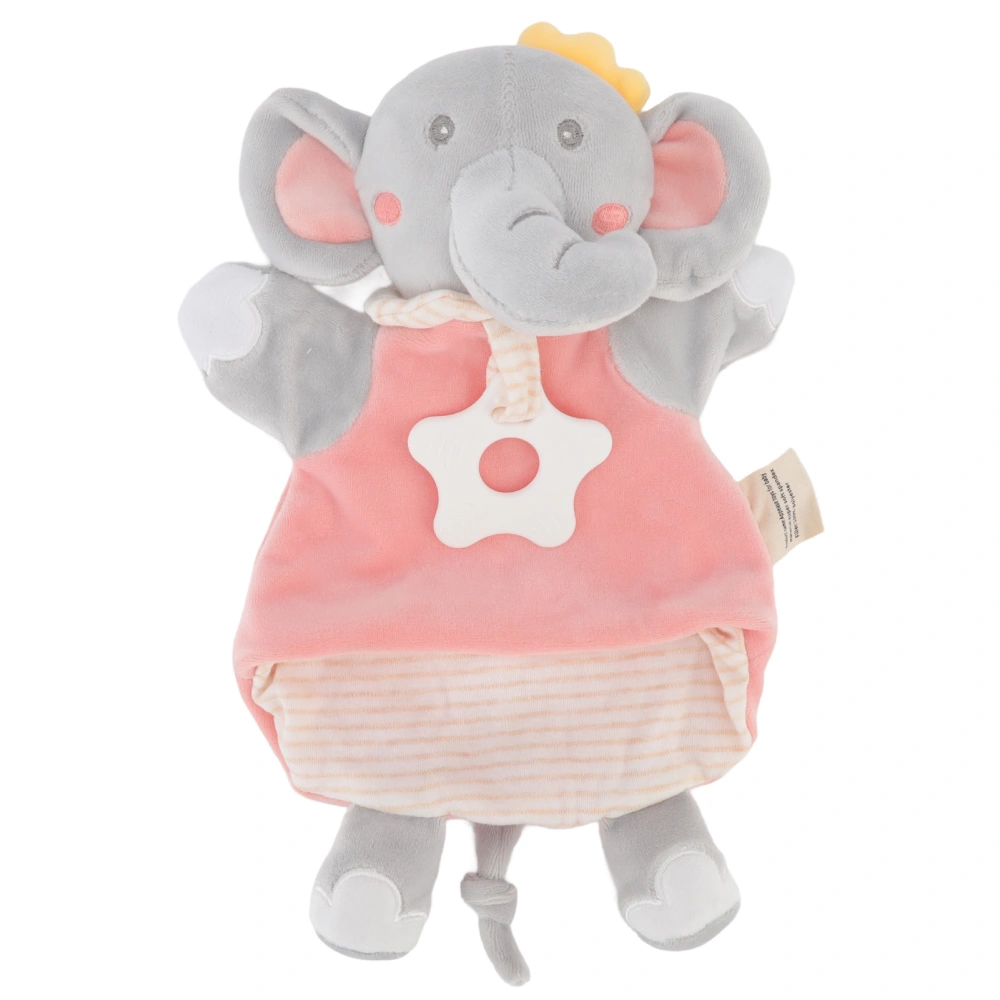 Snuggler Plush Cute Elephant Soft Safe Skin Friendly Hand Eye Coordination Hand Puppet for Toddler Infant