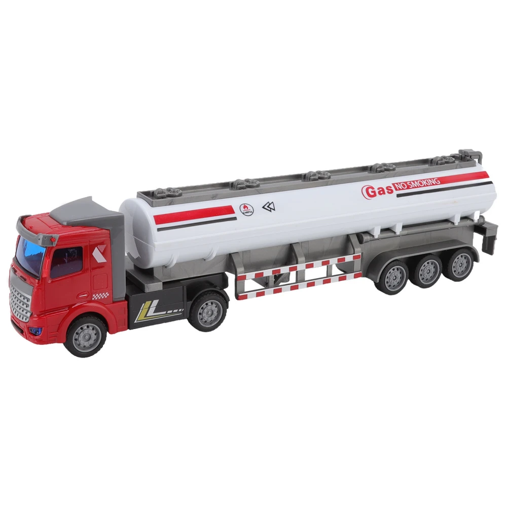 Pull Back Truck Model 1/48 Semi Mounted Heavy Duty Educational Interesting Durable Wheels Construction Vehicle Toys Flat Head Pull Back Oil Tanker