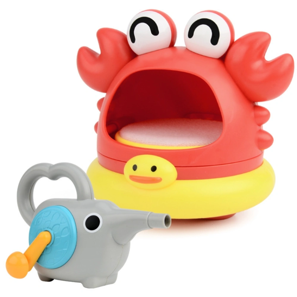 Baby Bath Bubble Toy Cartoon Crab Bubble Blower Bubble Machine Bubble Maker Bathtub Bubble Toys for Infant Baby Children Kids