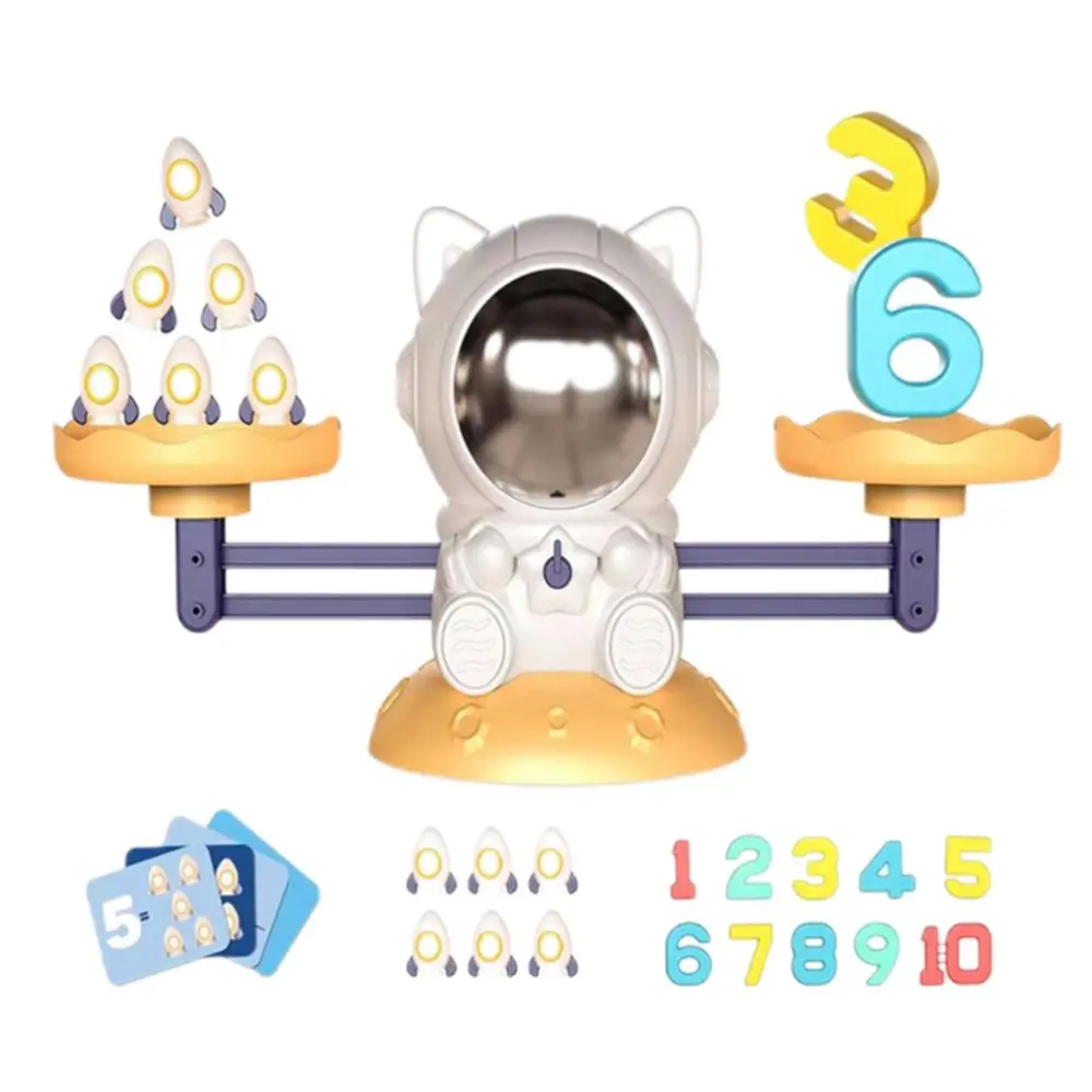 Kids Balance Math Game Cat Scale Educational Math Counting Toy Preschool Toys Birthday Gift for Boys and Girls