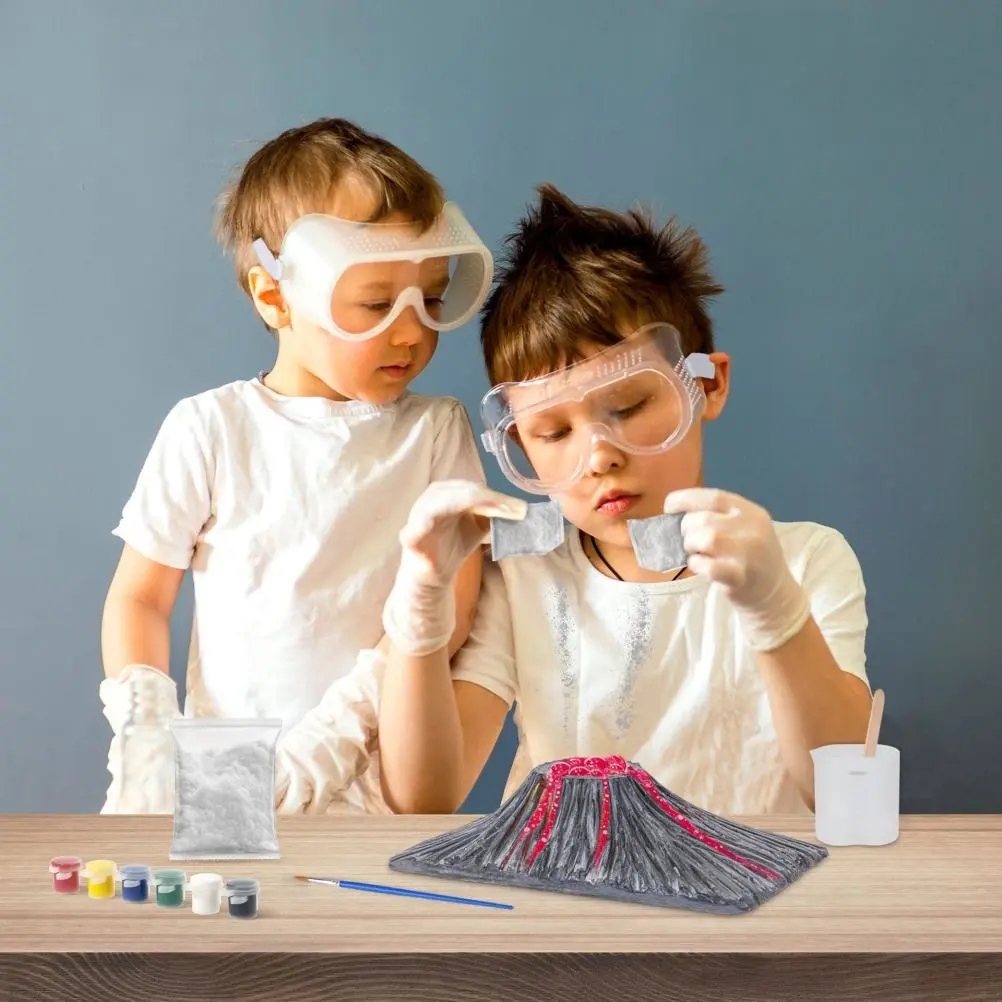 Volcano Science Kit DIY Geology Chemistry Toys Science Experiments Educational Toys for Kids Boys Girls