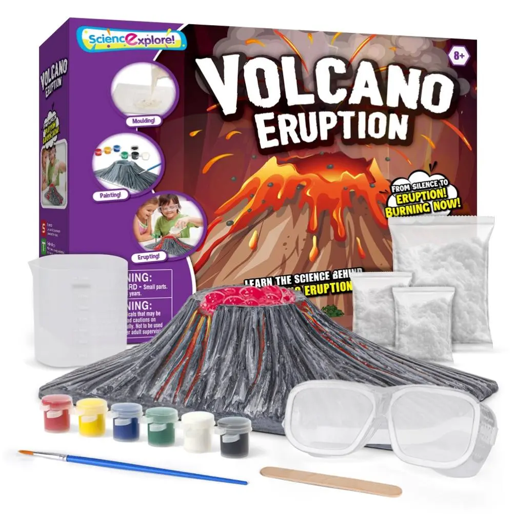 Volcano Science Kit DIY Geology Chemistry Toys Science Experiments Educational Toys for Kids Boys Girls