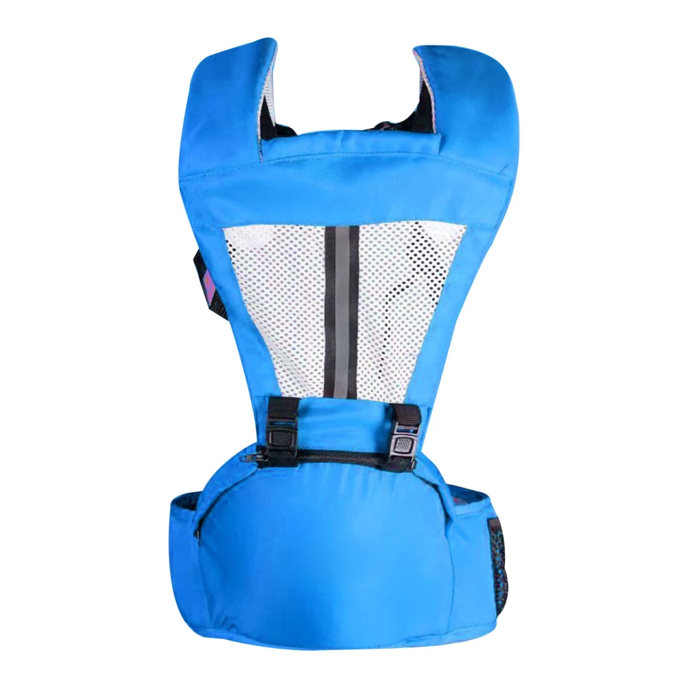 Baby Carrier with Waist Stool Dual Use Good Fixation Colored Multifunctional Baby Carrier for Travelling Outdoor Home Lake Blue